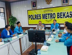 Audiensi KNPI Dengan Kapolres Metro Bekasi Bangun Sinergitas