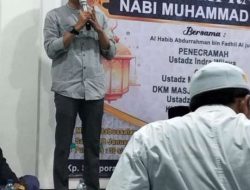 Asep Gunawan Kades Jayamulya Hadiri Peringatan Isra Mi’raj Nabi Muhammad SAW di Masjid Jami Babussalam
