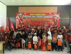 PAC Pemuda Pancasila Kecamatan Cibarusah Gelar Rapat Konsolidasi dan Santunan Anak Yatim-piatu