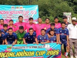 Kepala Desa Resmi Buka Turnamen Sepakbola Medalkrisna Cup 2025,Sambut HUT RI ke-80 dan Hari Jadi ke-75 Kab.Bekasi 