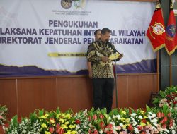 Kepala Rutan Depok Hadiri Pengukuhan Pelaksana Kepatuhan Internal Ditjen PAS