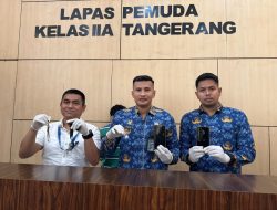 Lapas Pemuda Tangerang Gagalkan Penyelundupan Narkotika,Tiga Orang Diamankan