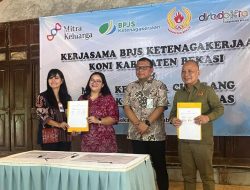 Berikan Rasa Aman bagi Pejuang Olahraga, KONI Kabupaten Bekasi Gandeng BPJS Ketenagakerjaan dan RS Mitra Keluarga