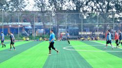 Momen Halalbihalal, DPD KNPI Kabupaten Bekasi Ajak DPK Olahraga Bareng di Sport Center Sukatani